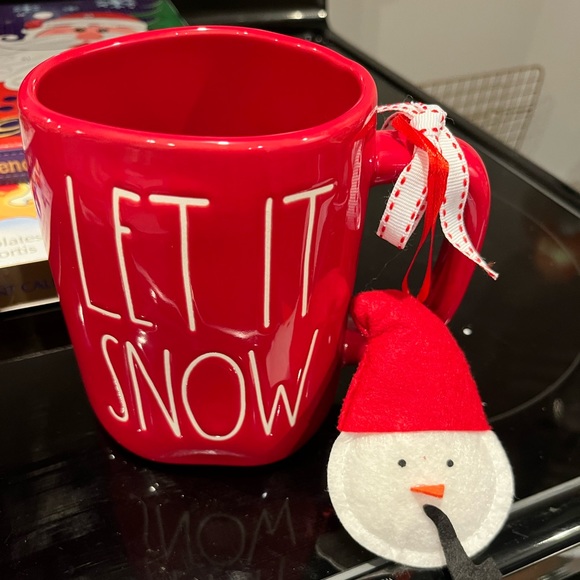 Rae Dunn let it snow mug and ornament Christmas